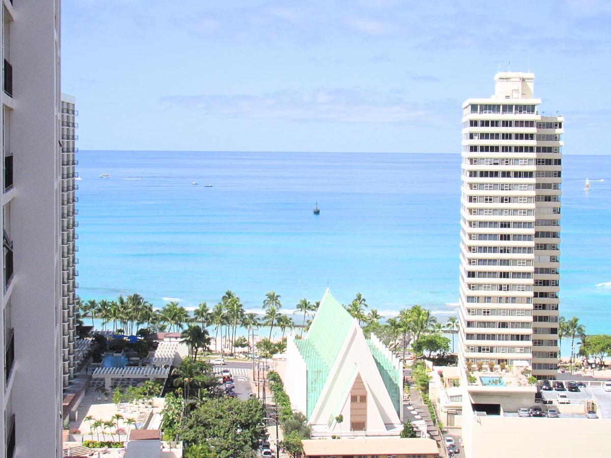 Waikiki Banyan Ocean View Apartment Oahu Luaran gambar